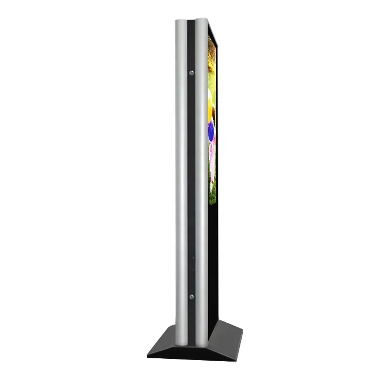 65 Inch Floor Stand  Double Touch Screen Totem Ad Kiosk