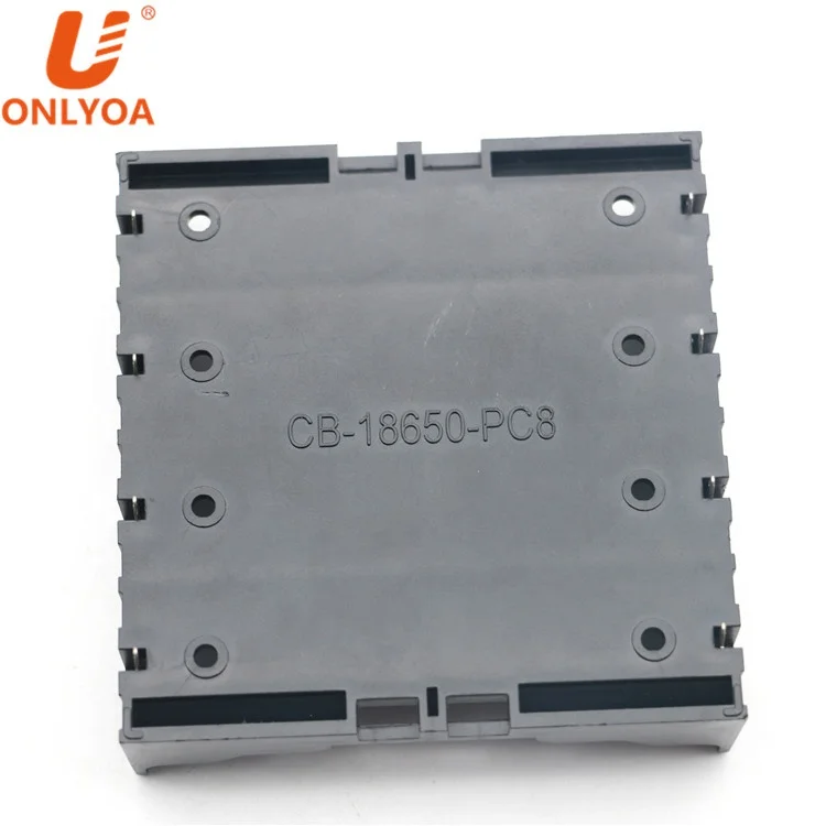 4 Cell Li-ion 3.7V 18650 Battery Cell Plastic Holder Case Plastic Lipo Battery Holder with PC Pin