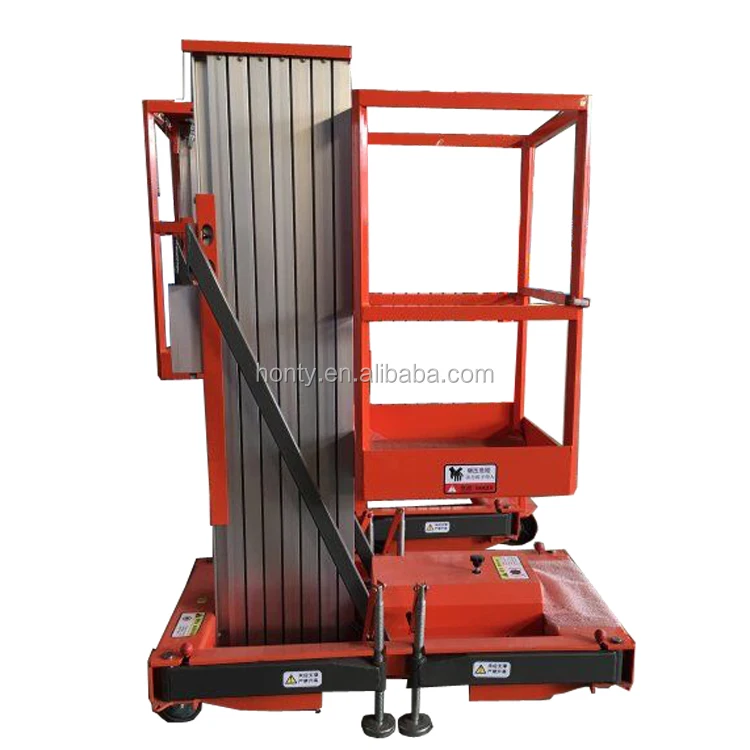 4m China Factory Small Window Cleaning System Hydraulic Movable Man Lifts Ladder 10 Meters on Sale