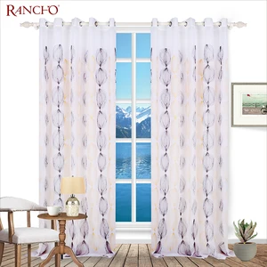 Shaoxing Embroidery Sheer Curtains 100%polyester Floral Design Sheer Curtain for windows