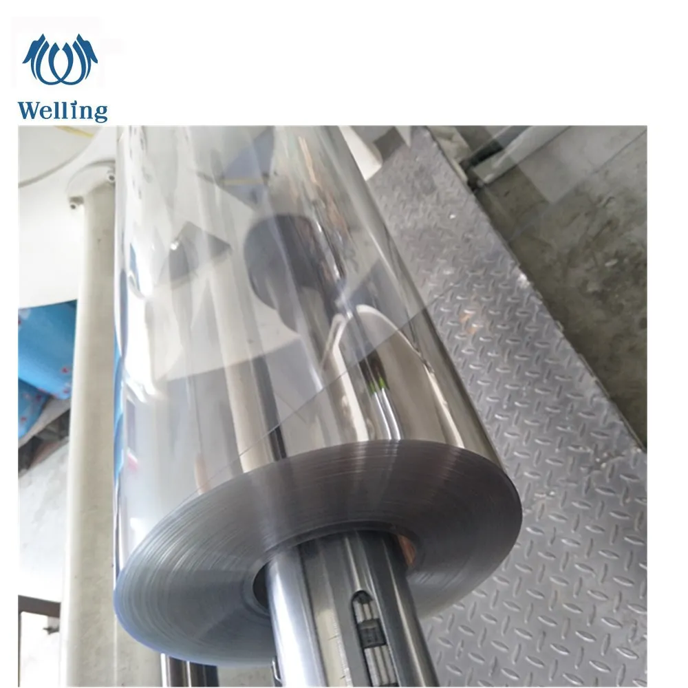 Переработанная прозрачная ПЭТ пластиковая пленка 12 микрон для вакуумной термоформовки