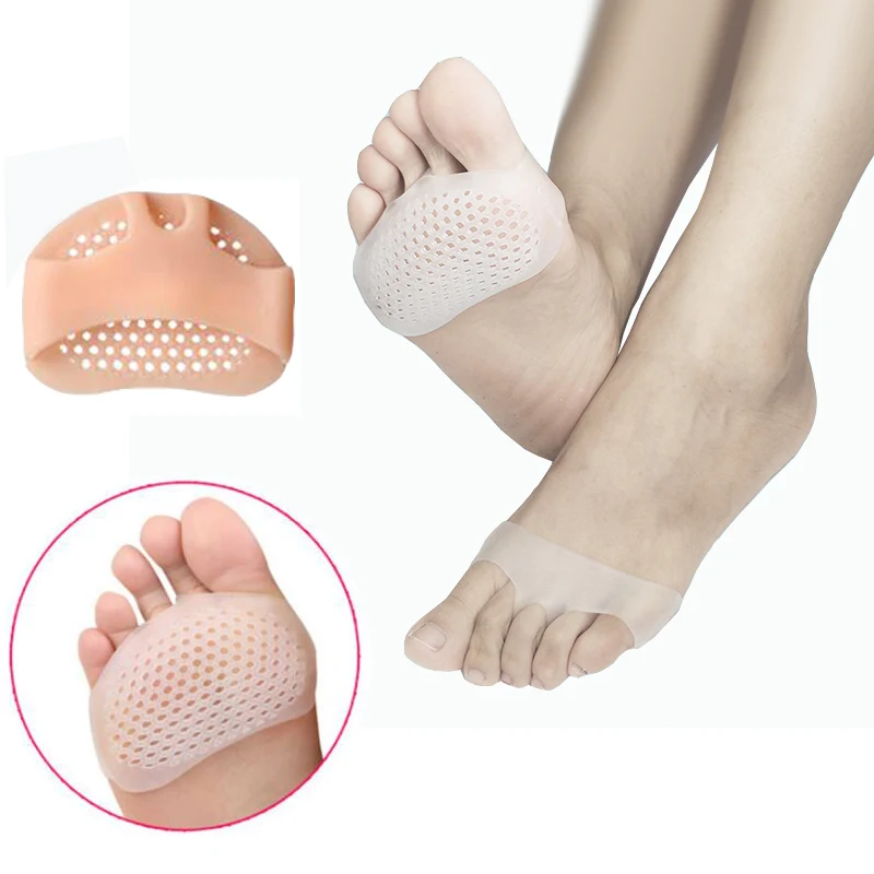 2018 hot sale Silicone gel materasal pad forefoot ball of foot cushion half size insole for high heel shoes relief pain
