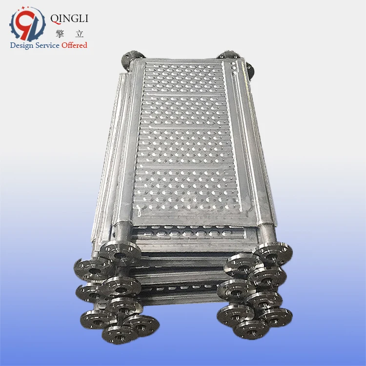 Professional SUS304 Immersion Cooling Tank Plate Pillow Heat Exchanger