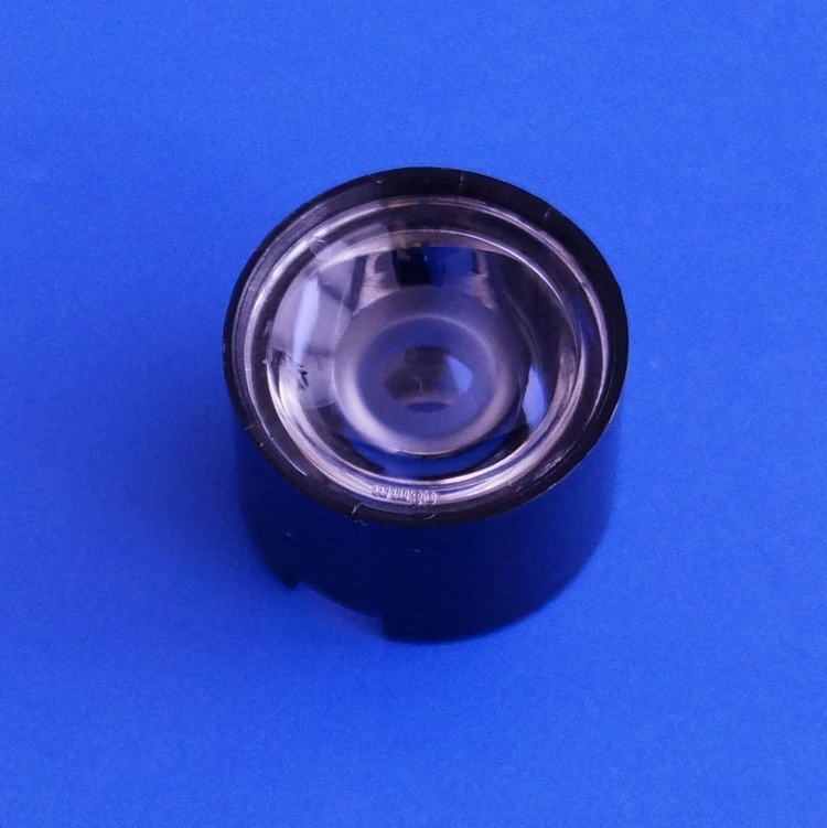 17mm Clear Surface Optical High Power PMMA Led IR Lens With Black Holder