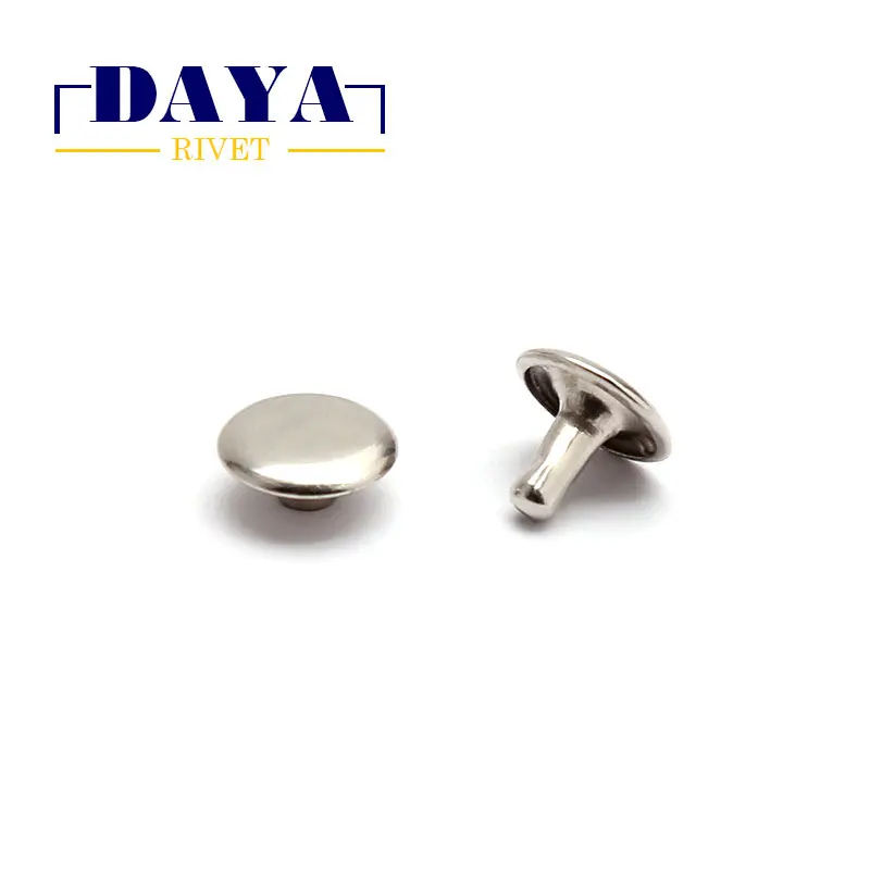 Лидер продаж двойное лицо 9*9 + 9 мм дешевые никель/Золотая кожа заклепки из нержавеющей стали с жемчужными заклепками