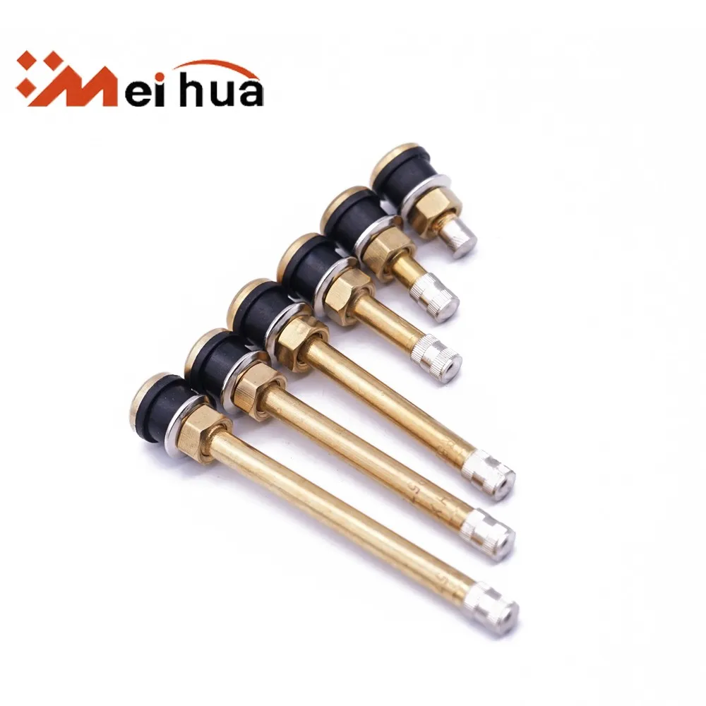TR572 Brass Clamp-in Tubeless Tire Valve Stems – Pack Of 10 (3-3/4")