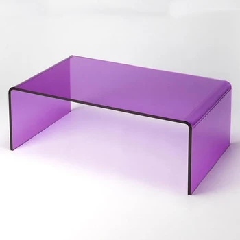 Modern Purple Acrylic Cocktail Table Coffee Dinner Tables