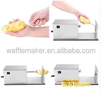 10W Electric Stainless Commercial Spiral Potato Cutter Machine TT-F35  Chinese restaurant equipment manufacturer and wholesaler