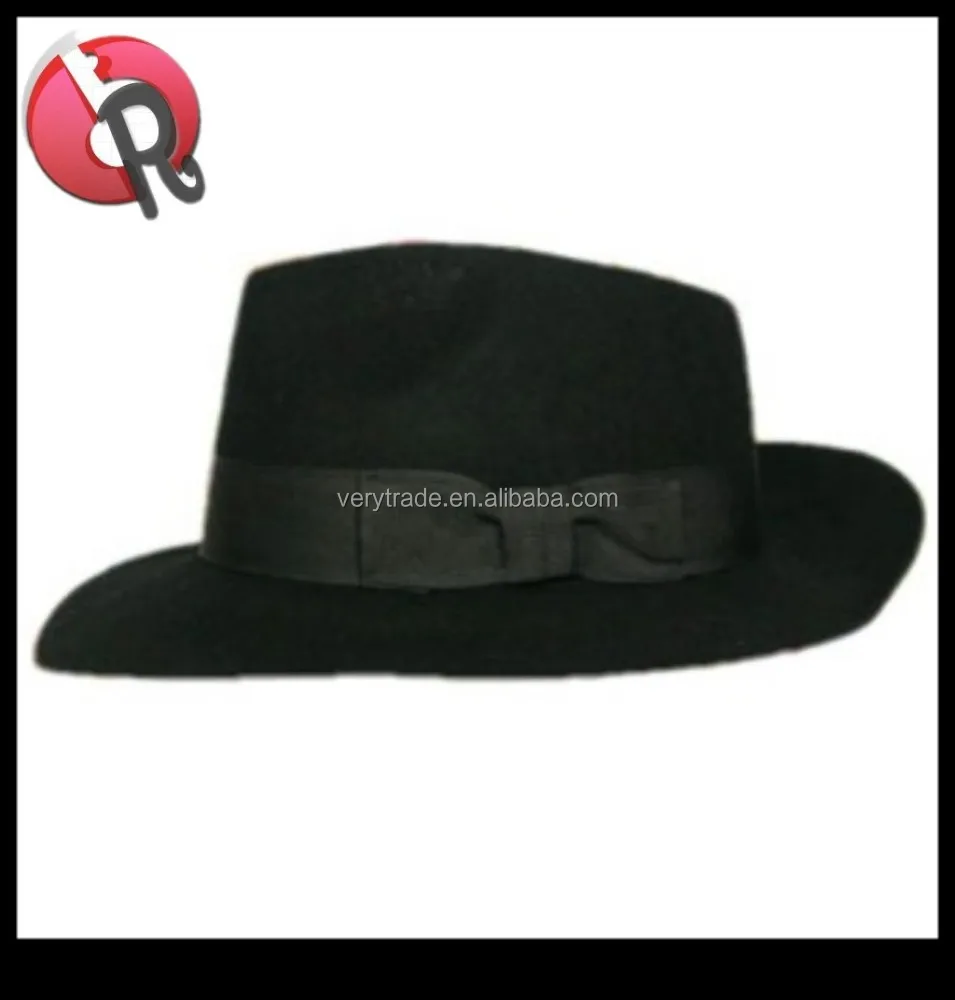 マイケルジャクソンブラックフェドラウールハットクラシック