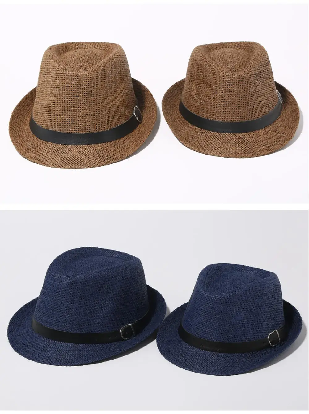 Соломенная шляпа с полями для мужчин, Пляжная Шляпа-трилби, летняя