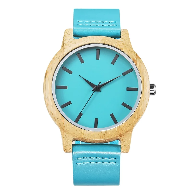 reloj de bambu mujer