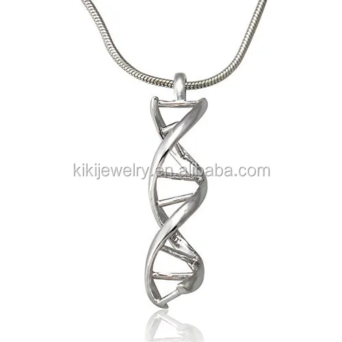 Damen Herren Zink Legierung Chemie Double Helix Dna Molecule Anhanger Halskette Buy Chemie Molekul Halskette Doppelhelix Dna Halskette Legierung Halskette Product On Alibaba Com