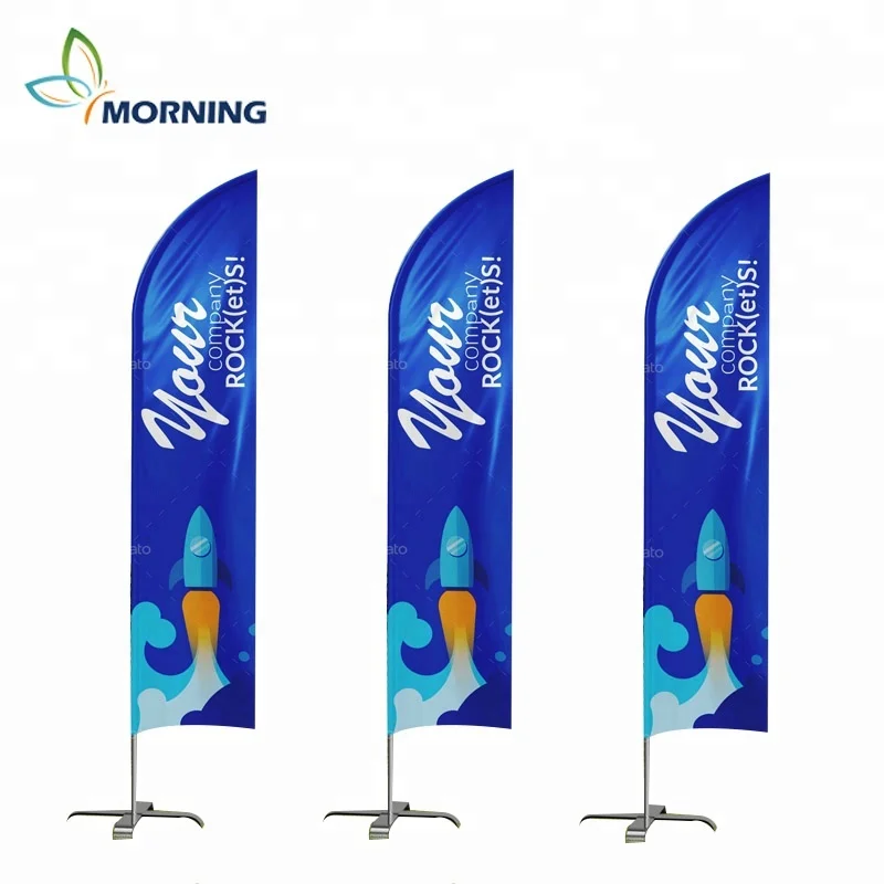 Bandiera Piuma Personalizzata 8FT Con Palo - Pubblicità Per Negozi Ed Eventi - Foto 4