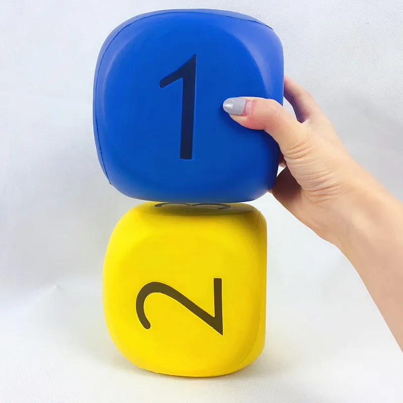 Factory Wholesale Customized Foam Dice Colorful Sponge Cube Big Square Building Block Educational Toys