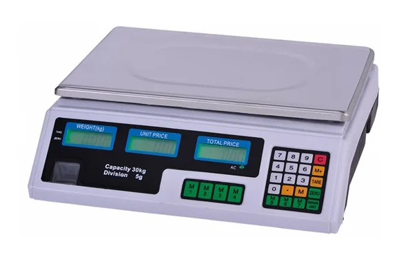 Báscula Digital para pesar carne, balanza para pesar carne, 30KG