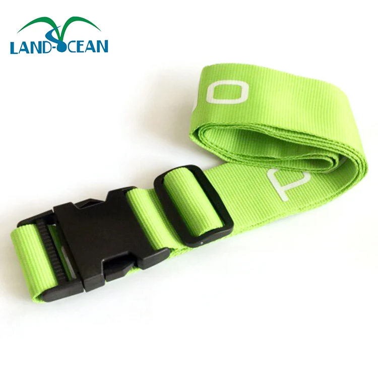 Wholesale Bulk Printed Adjustable Travel Luggage Belt Custom Logo