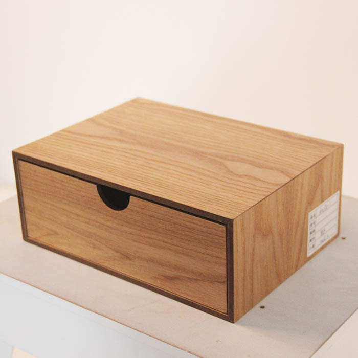 Natural Material MDF Wood Drawer Storage Organizer Box