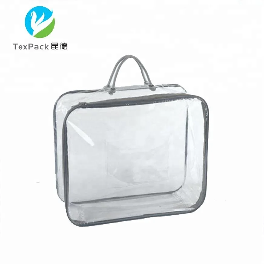 clear plastic comforter bags