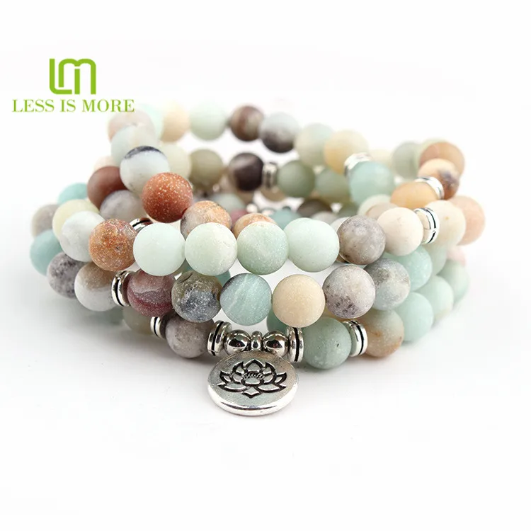 Yoga Life Style Natural Matte Amazonite Stones Necklace 8mm 108 Beaded Handmade Bracelet Jewelry Buy Yoga Natural Jewelry Jewelry 108 Bead Bracelet Product On Alibaba Com