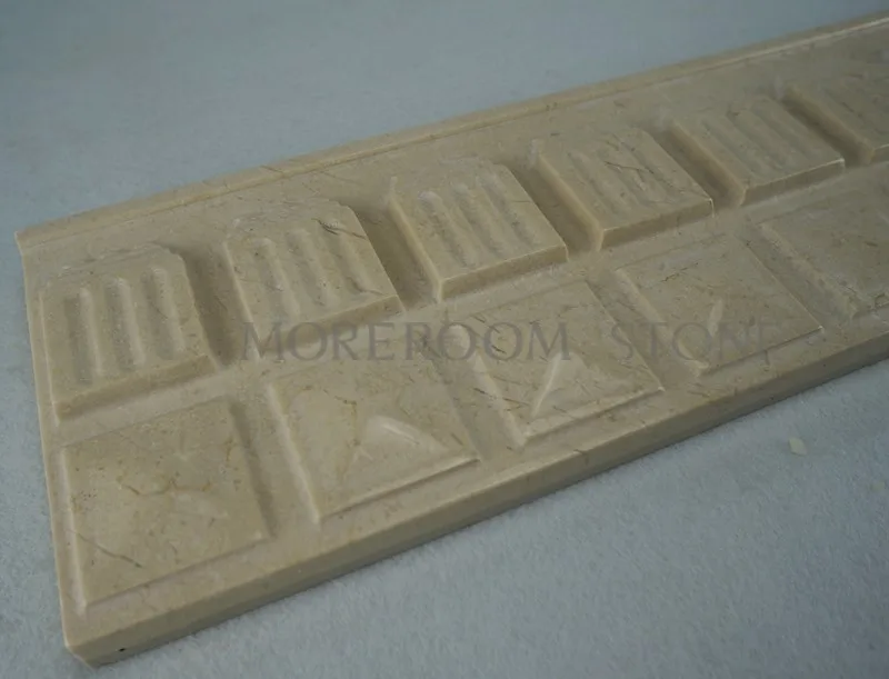 ML-B008 Iran Marble Tiles Price Beige Marble Borders 3D Decor Border Tiles Marble Border Tiles Wall Skirting Marble Wall Decoration CNC Marble Panels for Wall Decoration MOREOOM STONE-5.jpg
