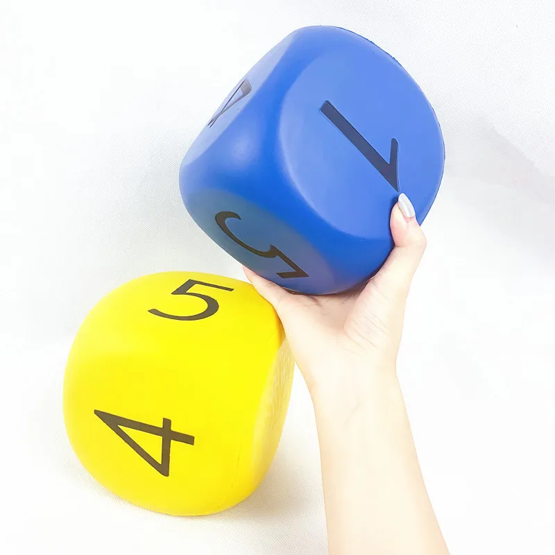 Factory Wholesale Customized Foam Dice Colorful Sponge Cube Big Square Building Block Educational Toys
