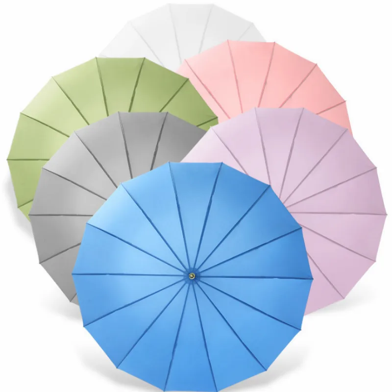 Популярный корейский Зонт нового дизайна, прочный специальный прямой зонт