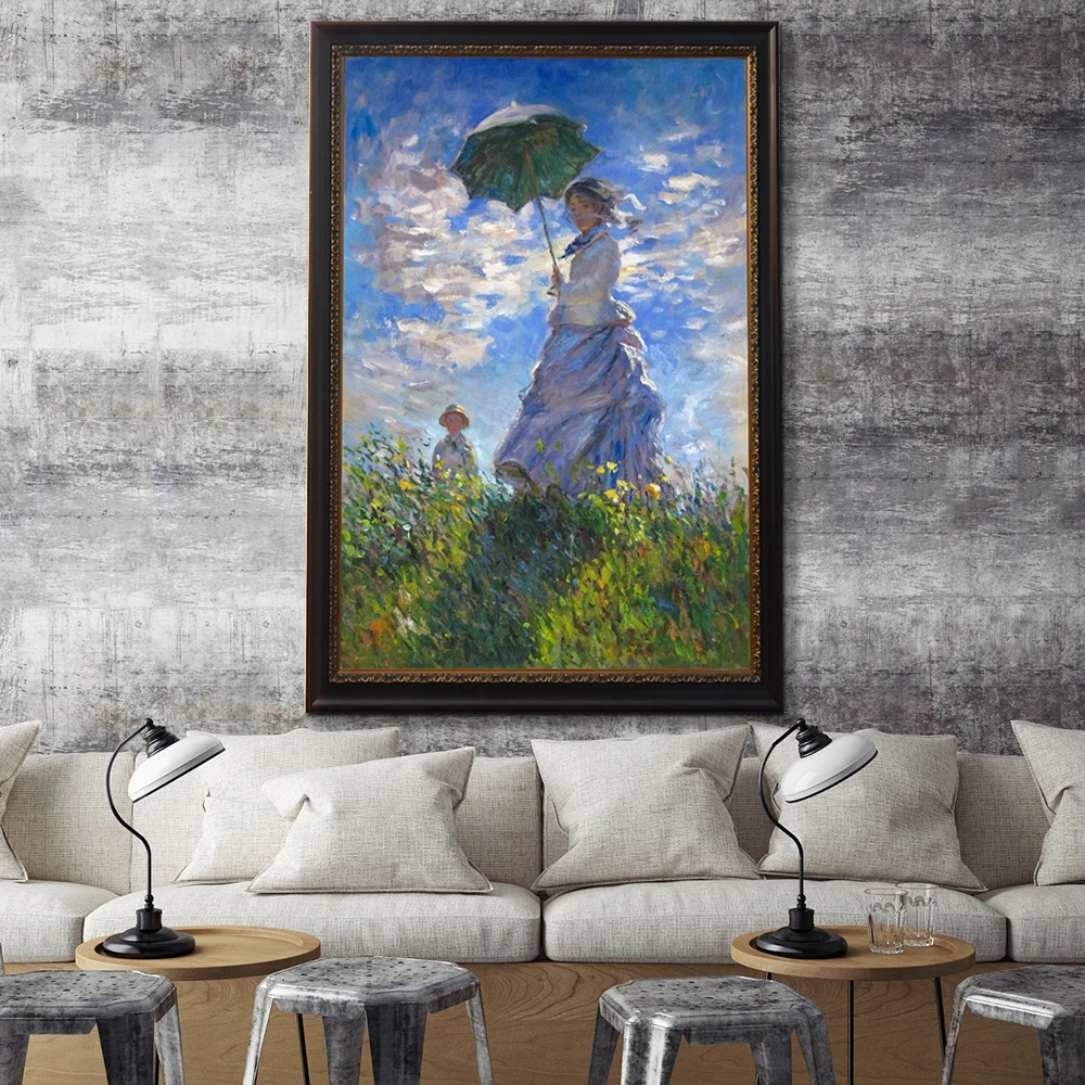 Hand Made Claude Monet Classical Reproductions Beautiful Scenery Paintings Art on Canvas