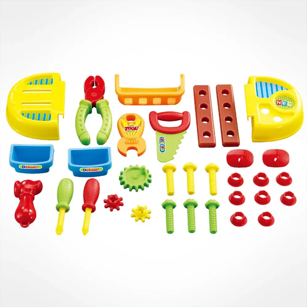 2 в 1 пластик Модель игрушки Детский табурет & детей инструмент Kit Электронная игрушка для