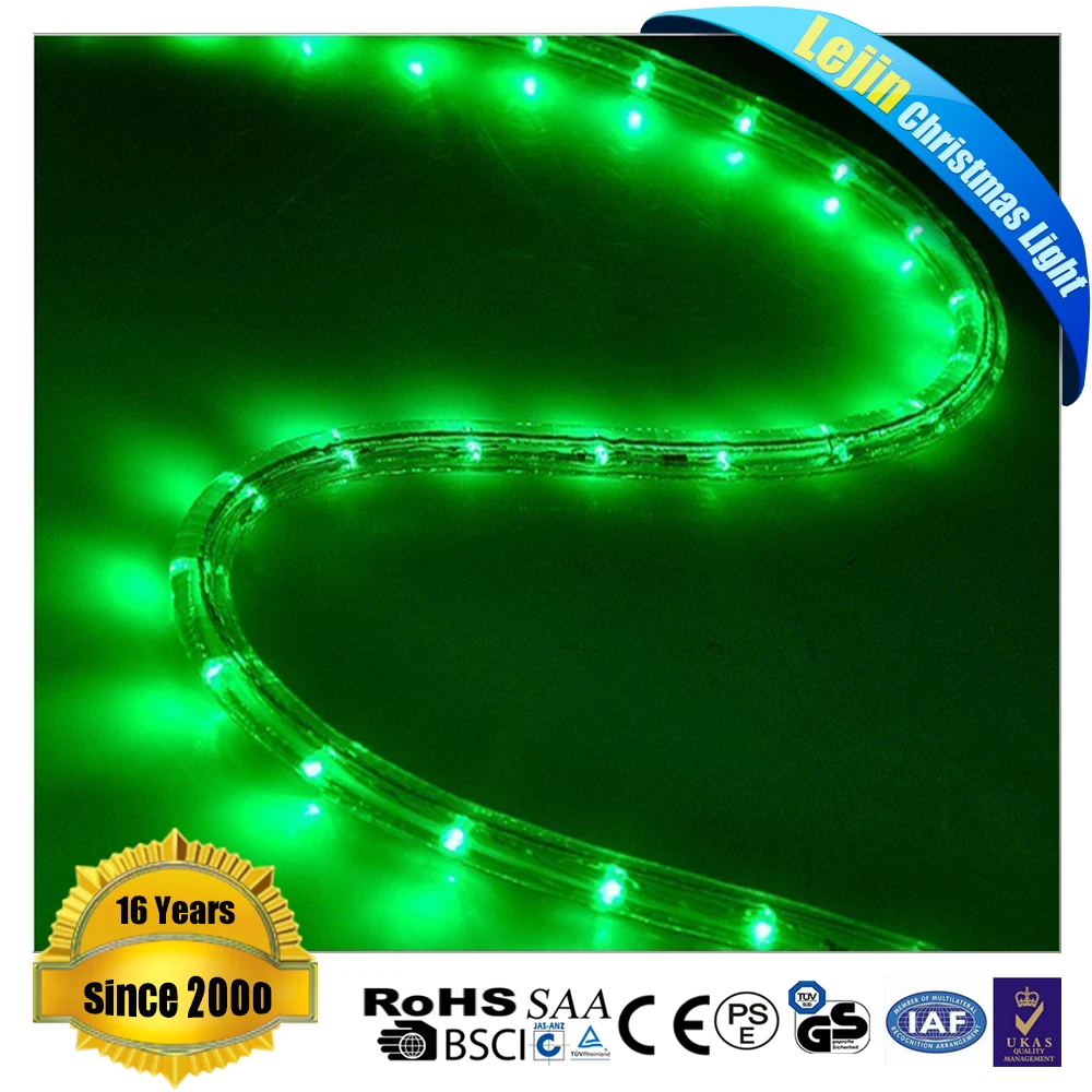 CE RoHS UL Зеленый LED Rope
