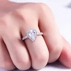 925 Sterling Silver Silver Wedding Rings Manufacturer Direct Sale 925 Sterling Silver Ring Cz Wedding Rings Women Rings