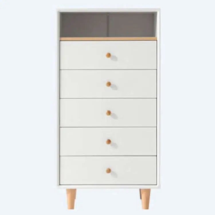 High Quality Cheap Wooden Chest of Drawers Wood White for Living Room