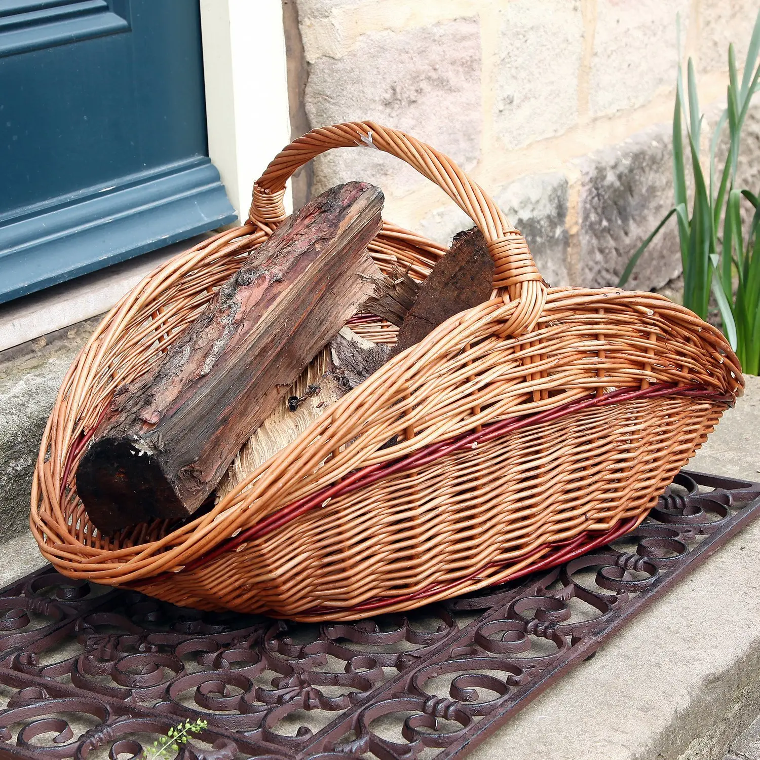 wicker hand woven basket weaving rattan storage basket 