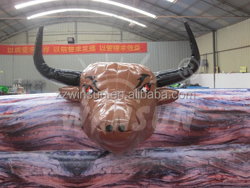 WINSUN Inflatable Mechanical Bull Inflatable Bull Fight Mat Amusement Rides Inflatables Mechanical Bull Ride for Rent