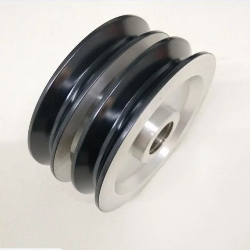 Ceramic Coating Aluminium Body Belt Pulley Flat Belt Pulley Buy