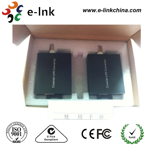 Ethernet over Coax EoC Kit Sending IP Camera Video on Coax Cable over 300m