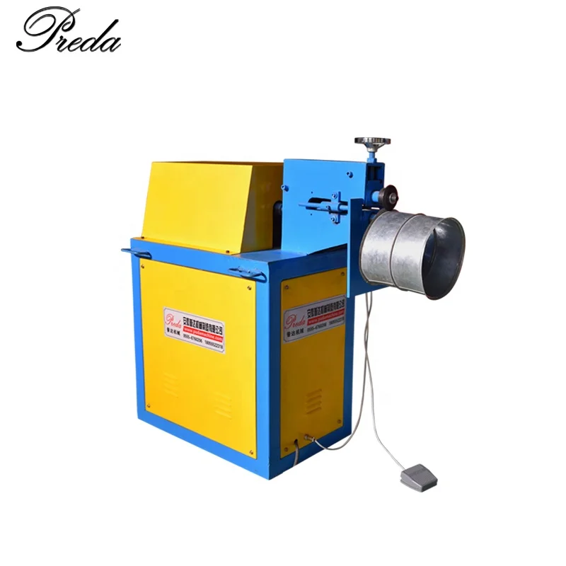 Preda Machine Rotary Sheet Metal Beading Machine for HVAC Round Duct Rotary Pipe Grooving Machine