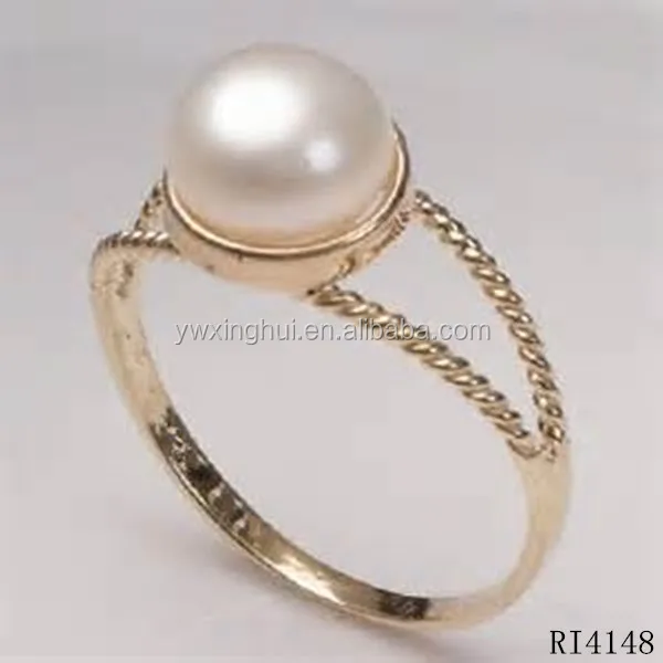 pearl finger ring design