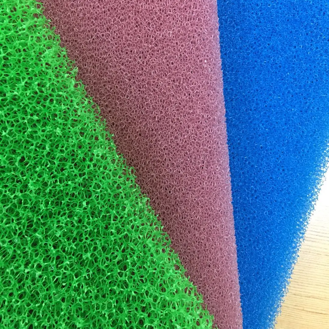 Open Cell Reticulated Foam Sheet Polyurethane Air Filter Foam Mat