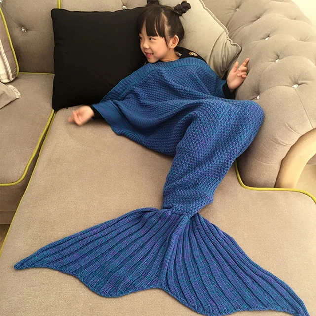 New Children S Big Shark Fish Knitted Mermaid Tail Blanket Kids Heavy Sleeping Blanket Buy Heavy Wool Blankets Winter Blankets For Bed Knitted Mermaid Tail Blanket Product On Alibaba Com