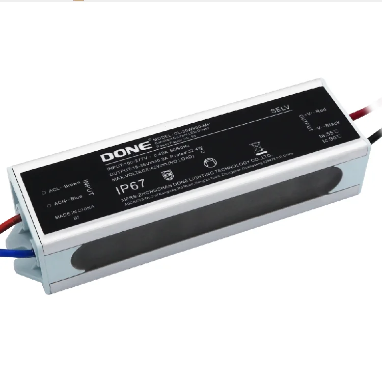 BIS approved IP67  50W 1200ma constant current LED driver for flood light in india