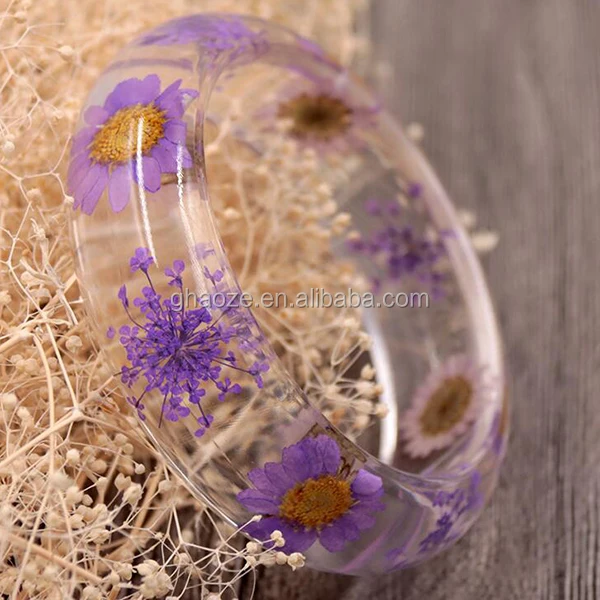 Beautiful Flower Bangles Clear Resin Bangle Factory - Buy Clear Resin  Bangle,Flower Bangles,Beautiful Flower Bangles Product on