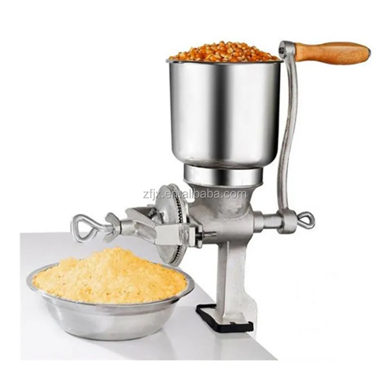 Manual Corn Maize Wheat Rice Bean Coffee Coco Bean Pepper Grinding Crushing Milling Machine