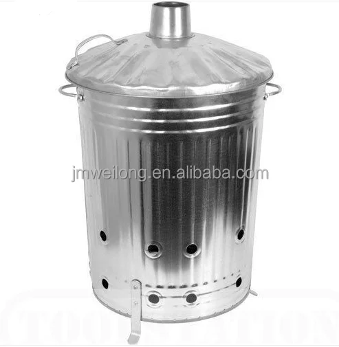 Small Medium Large Extra Large Galvanised Metal Incinerator Fire