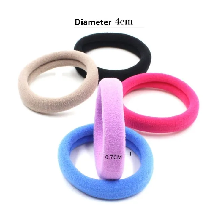 Wholesale 5cm No Damage Colourful Spandex Nylon Elastic Hair Tie Buy