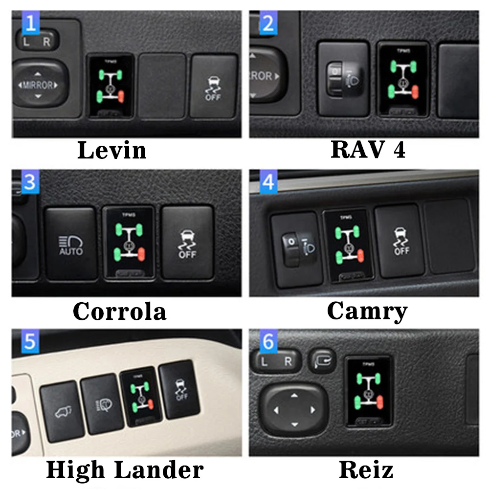 
 Corrola Левин Camry Prado RAV4 Высокой Lander Corrola Гибридный Левин Гибридный Land Cruiser OBD TPMS контроля давления в шинах  