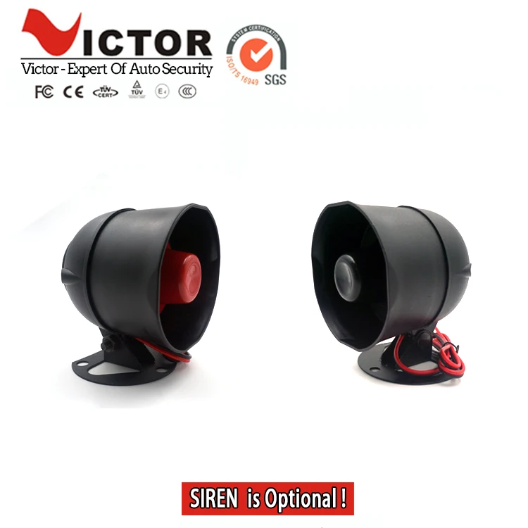 Auto Car Alarm Canbus with Power Window Output Car Alarm for European Market
