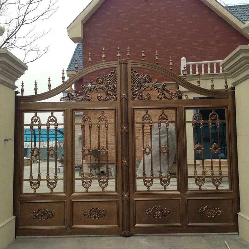 Factory Prices Swing Open Wrought Iron Gate  Driveway Gate