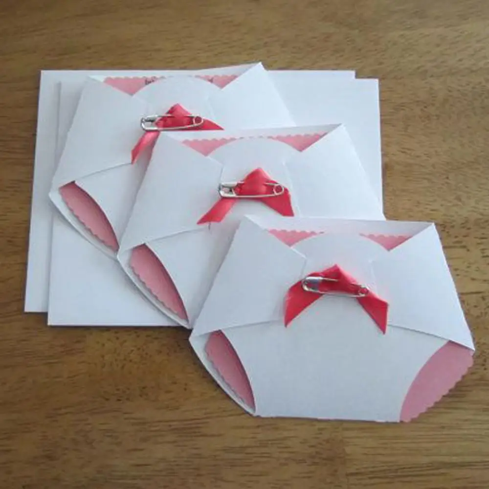 Biglietti di ringraziamento a forma di pinguino per baby shower, con