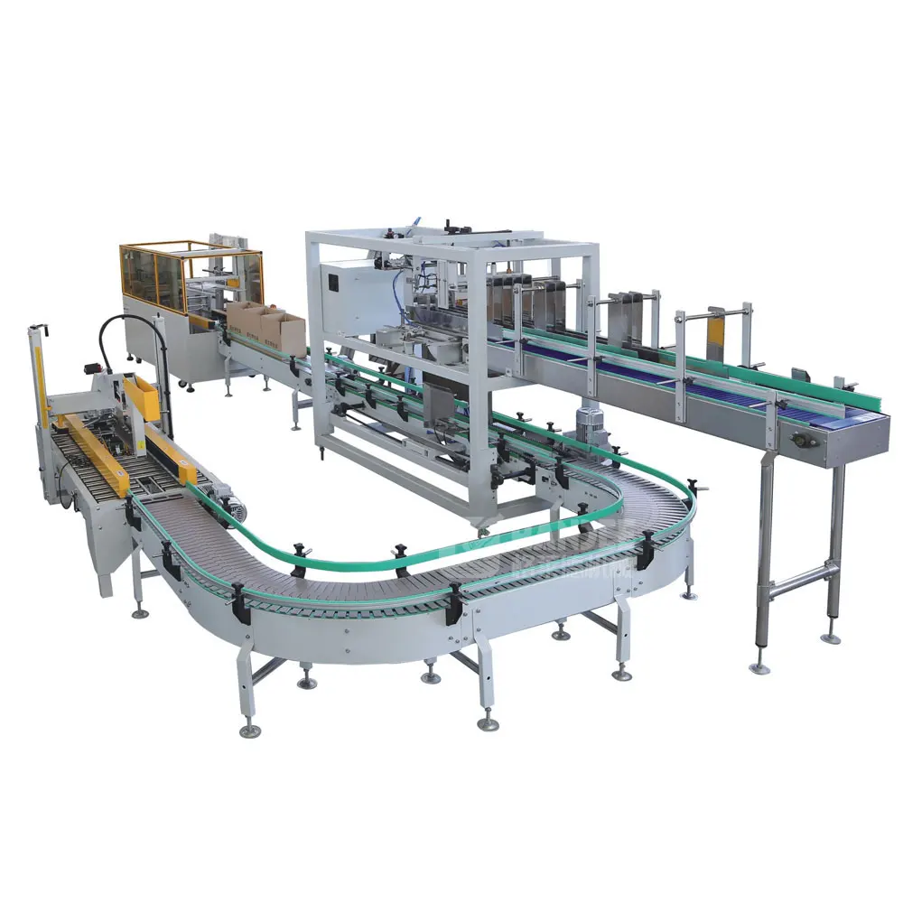 Automatic PET pure water bottle packaging system carton box packing machine price