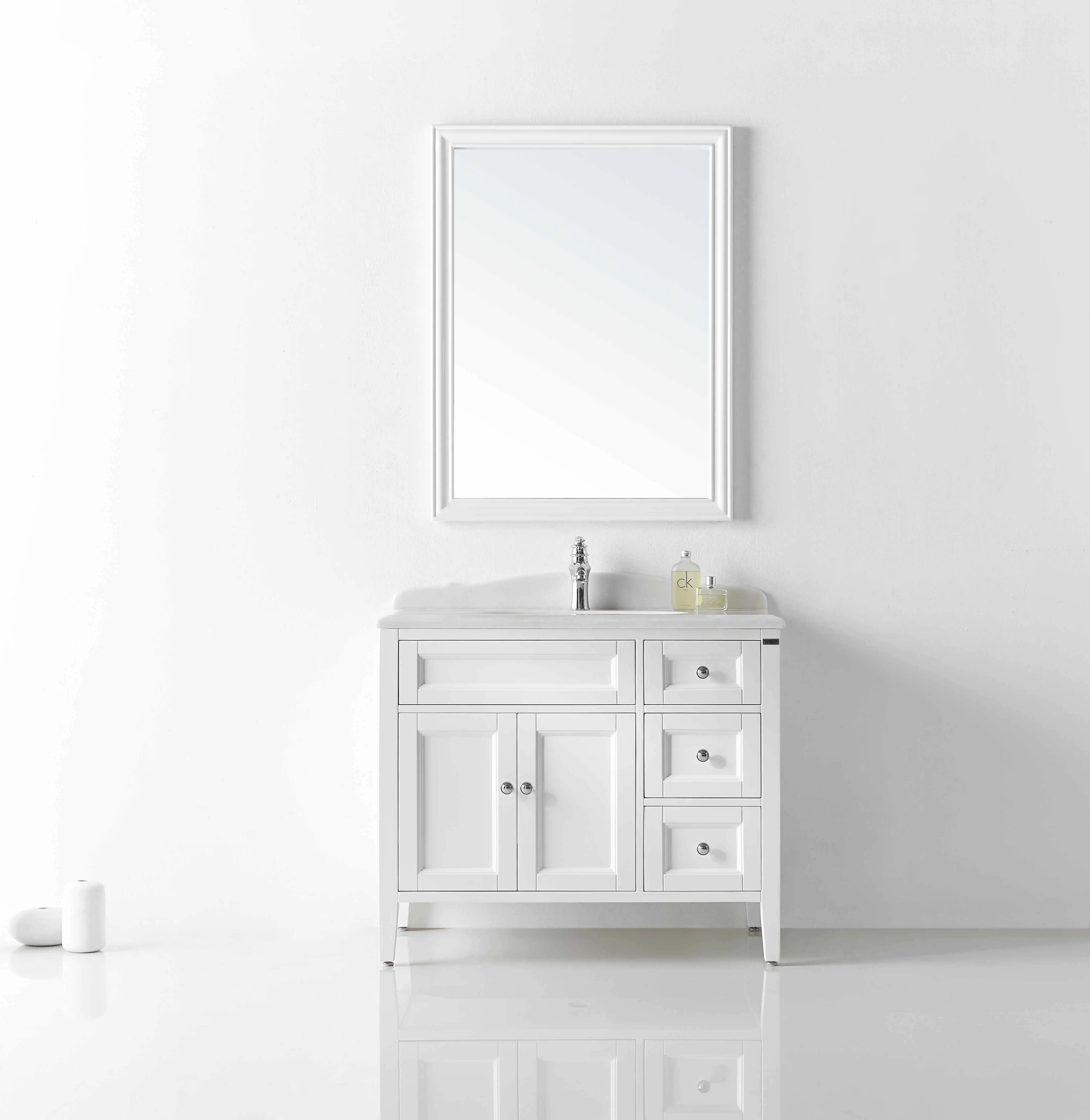 Frank Lowes 40 Inch Right Offset Bathroom Vanity With Sink Buy Lowes Vanity